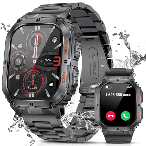 LIGE Smartwatch Herren mit Telefonfunktion, 1,95" AMOLED-Bildschirm Smart Watch mit 24/7 Herzfrequenz, Blutdruck, Schlafüberwachung für Android iOS, 100+ Sportmodi, IP68 Wasserdicht, Always on LIGE Smartwatch Herren mit Telefonfunktion, 1,95" AMOLED-Bildschirm Smart Watch mit 24/7 Herzfrequenz, Blutdruck, Schlafüberwachung für Android iOS, 100+ Sportmodi, IP68 Wasserdicht, Always on von LIGE