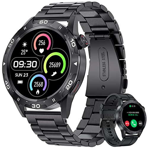 LIGE Smartwatch Herren mit Telefonfunktion, 2 Bänders, 1.32‘’ Aktivitätstracker Fitnessuhr Bluetooth-Anruf mit Schlafmonitor, IP68 Wasserdicht Sportuhr Smart Watch für iOS Android LIGE Smartwatch Herren mit Telefonfunktion, 2 Bänders, 1.32‘’ Aktivitätstracker Fitnessuhr Bluetooth-Anruf mit Schlafmonitor, IP68 Wasserdicht Sportuhr Smart Watch für iOS Android von LIGE