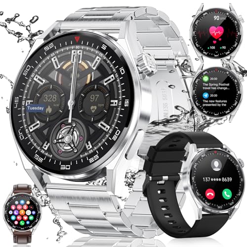 LIGE Smartwatch Herren mit Telefonfunktion 1.39", 360Amh, 100+ Sportmodi Fitnessuhr Tracker mit Schrittzähler Schlafmonitor, Wasserdicht Sportuhr Smart Watch für iOS und Android, 3 Gurte LIGE Smartwatch Herren mit Telefonfunktion 1.39", 360Amh, 100+ Sportmodi Fitnessuhr Tracker mit Schrittzähler Schlafmonitor, Wasserdicht Sportuhr Smart Watch für iOS und Android, 3 Gurte von LIGE