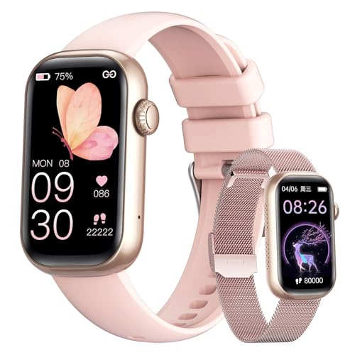 Smartwatch für Damen, leicht, mit Anruf, 1,47 Zoll, Touchscreen, HD 100 + Sportmodi, IP68, wasserdicht, Schrittzähler, Sport, Smartwatch für Herren, für Android iOS Smartwatch für Damen, leicht, mit Anruf, 1,47 Zoll, Touchscreen, HD 100 + Sportmodi, IP68, wasserdicht, Schrittzähler, Sport, Smartwatch für Herren, für Android iOS von LIGE