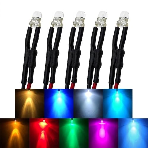 5/10/20x 3 Mm Rund LED DC3V12V 24 V 20 Cm Vor Kabelgebundener Weiß Blau Gelber Diodenlampe DIY Billboard Dekoration Licht Emittierende Dioden Glühbirne,Siebenfarbener Langsamer Blitz,3v 1pc 5/10/20x 3 Mm Rund LED DC3V12V 24 V 20 Cm Vor Kabelgebundener Weiß Blau Gelber Diodenlampe DIY Billboard Dekoration Licht Emittierende Dioden Glühbirne,Siebenfarbener Langsamer Blitz,3v 1pc von LIGHBIB