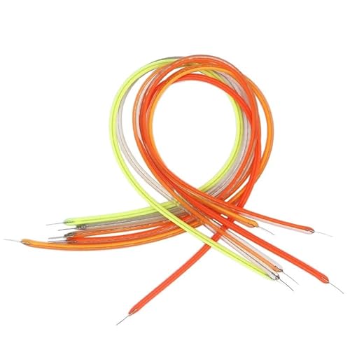 LIGHBIB LED Filament Flexible DC3V 38mm 60mm 95mm 80mm 130mm 145mm 185mm 260mm 300mm Edison Glühbirne Lampe Teile COB LED Diode Dekorative DIY,Grün,300mm 3St von LIGHBIB