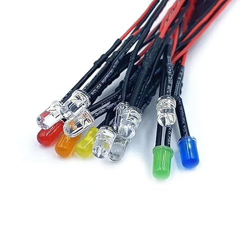 LIGHBIB 10 Stück 5 mm 3 V 6 V 12 V 24 V LED vorverdrahtet, Dioden aussenden Dioden mit LED-Leuchtmittel, Widerstand, Basteln, Gelb, DC 24 V, 10 Stück LIGHBIB 10 Stück 5 mm 3 V 6 V 12 V 24 V LED vorverdrahtet, Dioden aussenden Dioden mit LED-Leuchtmittel, Widerstand, Basteln, Gelb, DC 24 V, 10 Stück von LIGHBIB