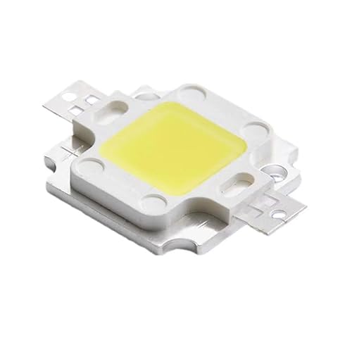 LIGHBIB 2Pcs 10W 20W 30W 50W 100W COB LED Chip DC 9-12V 30-36V Integrierte Matrix Diode Perlen DIY Flutlicht Scheinwerfer Hohe Leistung,Weiß,10w von LIGHBIB