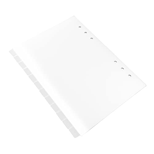 LIGHTAOTAO 12Stücke Trennwände für Ordner Klassifizierungs Organizer mit Sechs Löchern zur Dokumentenorganisation und Effizienten Planung und Langlebig von LIGHTAOTAO