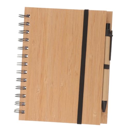 LIGHTAOTAO 1Satz Bamboo Cover Notizbuch Tragbarer Spiral Notizblock für Büro und Schule Langlebig und Organisieren von Notizen und Erinnerungen Sicher LIGHTAOTAO 1Satz Bamboo Cover Notizbuch Tragbarer Spiral Notizblock für Büro und Schule Langlebig und Organisieren von Notizen und Erinnerungen Sicher von LIGHTAOTAO