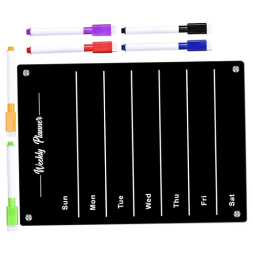 LIGHTAOTAO 1Satz Magnetisches Planung Whiteboard Abwischbare Kühlschrank Nachrichtentafel mit Markern für To Do Listen Essensplanung und Büroorganisation Vielseitig Einsetzbar von LIGHTAOTAO
