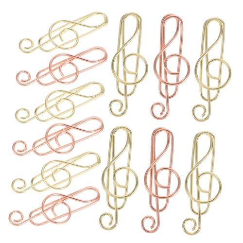 LIGHTAOTAO 40Stücke Musiknoten Büroklammern Mini Papiernadel Metall Niedliche Lesezeichen Clips Robuste Dokumentenklammern für Büro Schule und Persönliche Verwendung Leicht LIGHTAOTAO 40Stücke Musiknoten Büroklammern Mini Papiernadel Metall Niedliche Lesezeichen Clips Robuste Dokumentenklammern für Büro Schule und Persönliche Verwendung Leicht von LIGHTAOTAO