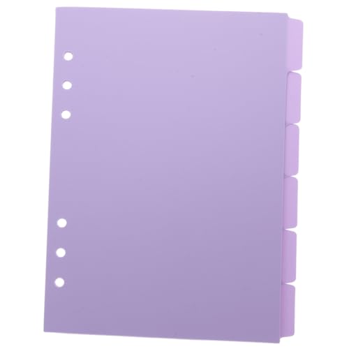 LIGHTAOTAO 6Stücke Notizbuch Trennblätter aus Robustem mit Beschreibbaren Registern für Organisation von Notizblöcken und Planern Farbenfrohe Indexseiten von LIGHTAOTAO