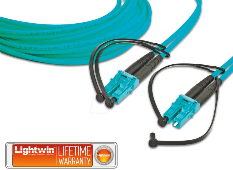 LDP-50 LC-LC2OM3 - Duplex LWL Patchkabel, MM OM3, LC - LC, 2 m von LIGHTWIN