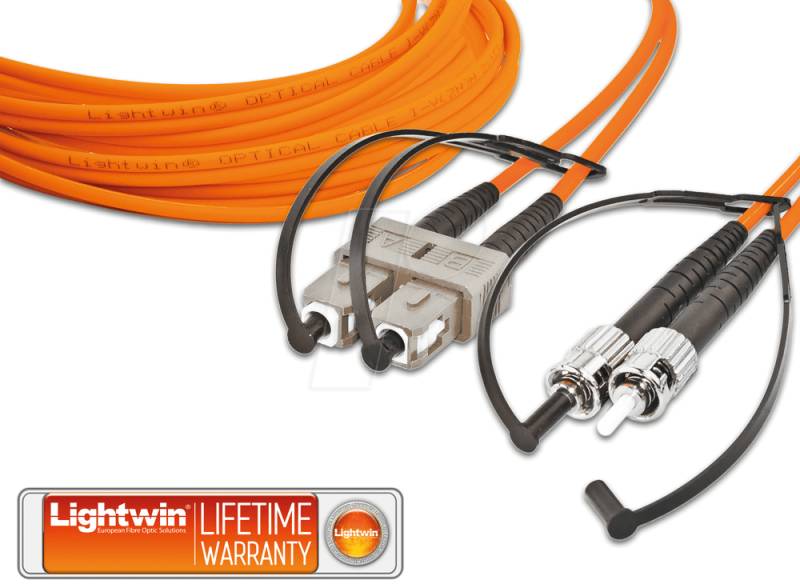 LDP-50 SC-ST5 - Duplex LWL Patchkabel, MM OM2, SC - ST, 5 m von LIGHTWIN