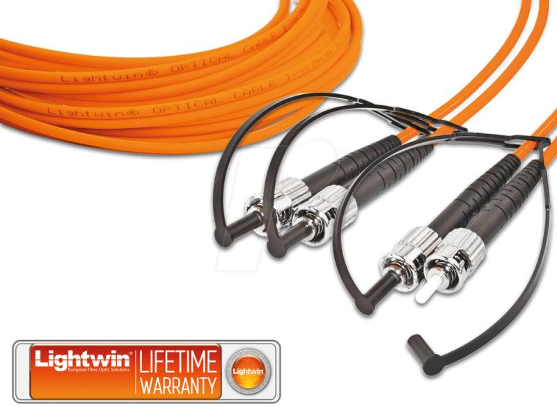 LDP-50 ST-ST3 - Duplex LWL Patchkabel, MM OM2, ST - ST, 3 m von LIGHTWIN