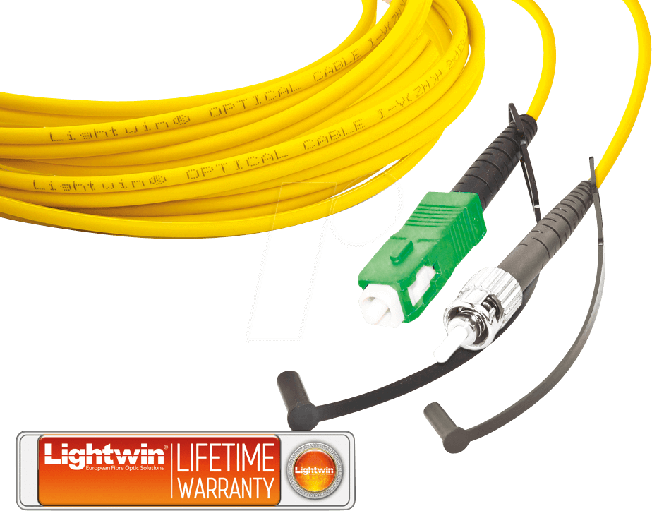 LSP-09 SCA-STA3 - Simplex LWL Patchkabel, SM OS2, SC/APC - ST/APC, 3,0 m von LIGHTWIN