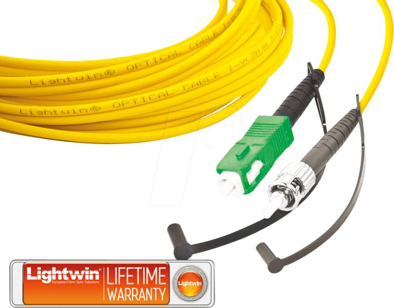 LSP-09 SCA-STA3 - Simplex LWL Patchkabel, SM OS2, SC/APC - ST/APC, 3 m von LIGHTWIN