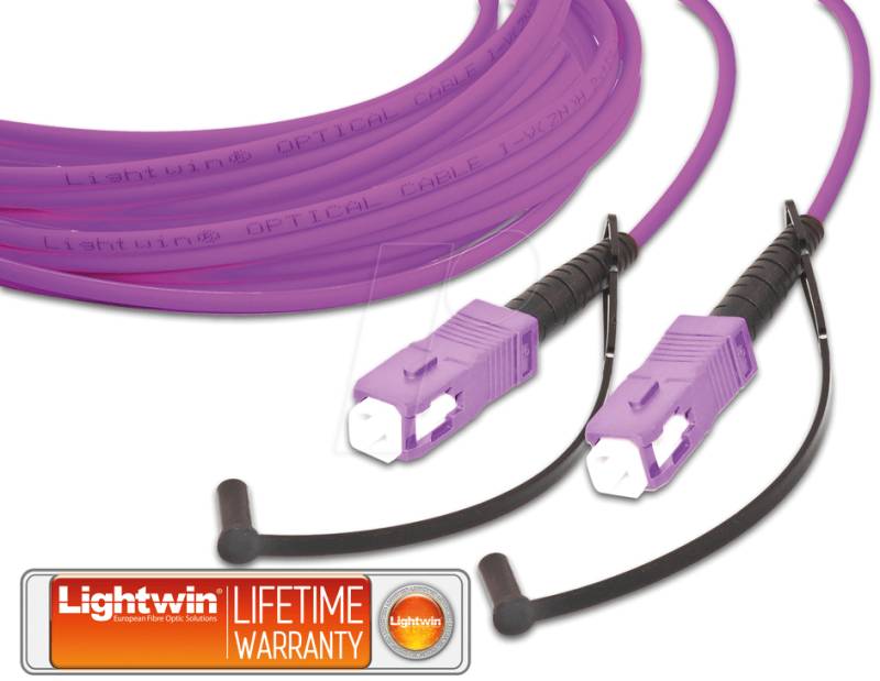 LSP-50 SC-SC2OM4 - Simplex LWL Patchkabel, MM OM4, SC - SC, 2 m von LIGHTWIN