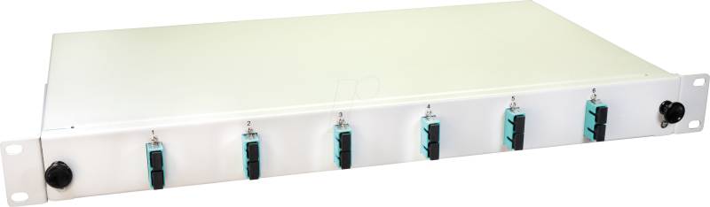 LW 12G50OM3DSC - 19'' LWL Spleißbox, 6x SC Duplex OM3, 1HE von LIGHTWIN