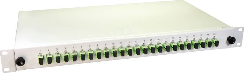 LW 24E09OS2SCA - 19'' LWL Spleißbox, 24x SC/APC OS2, 1HE von LIGHTWIN