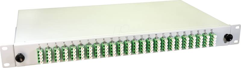 LW 96E09OS2QLCA - 19'' LWL Spleißbox, 24x LC/APC Quad OS2, 1HE von LIGHTWIN
