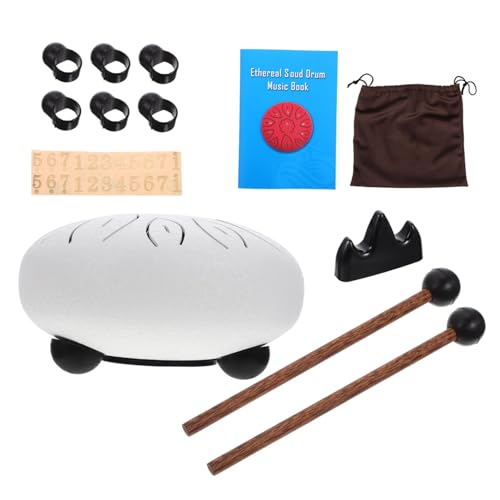 LIGIGWASH 1 Satz ätherische Trommel Anfänger tragbare Zungentrommel Schlagzeughammer Zungen -Drum -Kit kleine Schlaginstrumente Zungentrommel-Fingerpicks Zungentrommeln Kohlenstoffstahl Weiß LIGIGWASH 1 Satz ätherische Trommel Anfänger tragbare Zungentrommel Schlagzeughammer Zungen -Drum -Kit kleine Schlaginstrumente Zungentrommel-Fingerpicks Zungentrommeln Kohlenstoffstahl Weiß von LIGIGWASH