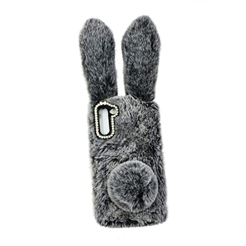 LIGIGWASH Handyhülle Hasenfell Flauschiges Tier süß pelzig Kawaii-Tier Hasenhaar Hasenohren pelziger Plüsch pelziges Fell süßes Kawaii süße Hasen -Telefonhülle Dark Grey LIGIGWASH Handyhülle Hasenfell Flauschiges Tier süß pelzig Kawaii-Tier Hasenhaar Hasenohren pelziger Plüsch pelziges Fell süßes Kawaii süße Hasen -Telefonhülle Dark Grey von LIGIGWASH