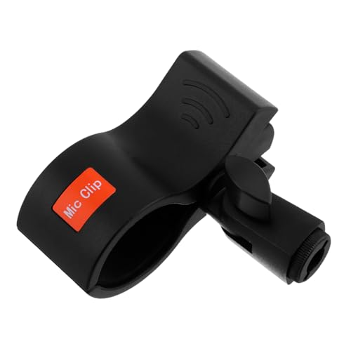 LIGIGWASH Mikrofon-clip Mikrofonhalter Für Das Interview Handmikrofonhalter Klemme Für Mikrofonhalterung Kondensatormikrofon-anti-vibrationsklemme Zubehör Für Mikrofone Black Plastik von LIGIGWASH