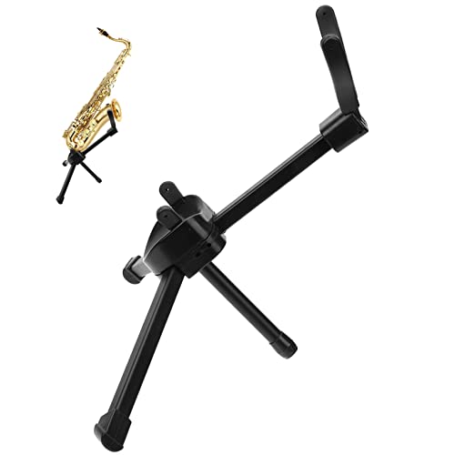 LIGIGWASH Saxophonständer Saxophontaschen Aufbewahrung Tragbarer Halter Zusammenklappbar Kreative Saxophonhalterung Saxophonzubehör Saxophon Ausstellungsständer Desktop von LIGIGWASH