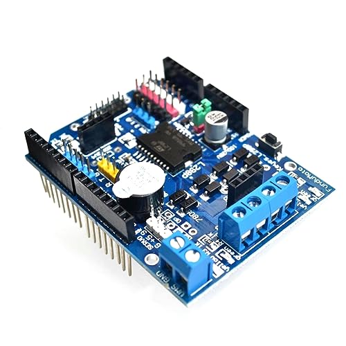 LIGSLN L298P DCMotor Antriebsmodule L298P Motorantriebsschild H Brücke Antriebserweiterung PWM/PLL Geschwindigkeitssteuerung 5-V Eingangsspannung Motortreibermodule von LIGSLN