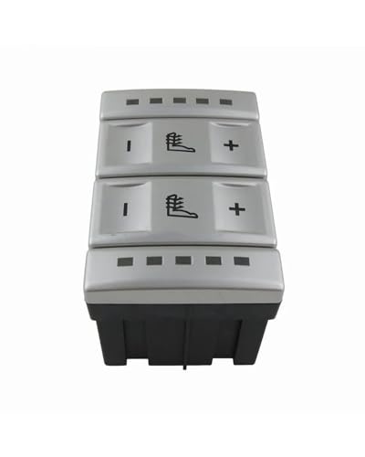 Elektrischer Fensterheberschalter Für Ford S-MAX Für Galaxyes MK 3 2006 2007 2008 2009 2010-2015 Mondeo MK4 6M2T-19K314-AC 6M2T19K314AC Sitz Heizung Button Control Schalter(Silver) von LIJHGFFA