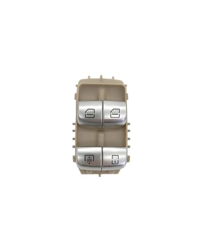Elektrischer Fensterheberschalter Für W222 W213 Auto Elektrische Fensterheber Schalter Master Panel Für Benz E S Klasse E260 E300 S350 S400 2229051505(Beige) von LIJHGFFA