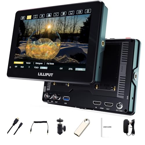 LILLIPUT 7'' 2000 Nits Ultra Brightness On-caméra Field Moniteur with 1920x1200 FHD IPS Touchscreen, DSLR Kamera-Feldmonitor, 4K HDMI/ 3G-SDI Kamera Field Monitor with HDR 3D-LUT HT7S LILLIPUT 7'' 2000 Nits Ultra Brightness On-caméra Field Moniteur with 1920x1200 FHD IPS Touchscreen, DSLR Kamera-Feldmonitor, 4K HDMI/ 3G-SDI Kamera Field Monitor with HDR 3D-LUT HT7S von LILLIPUT