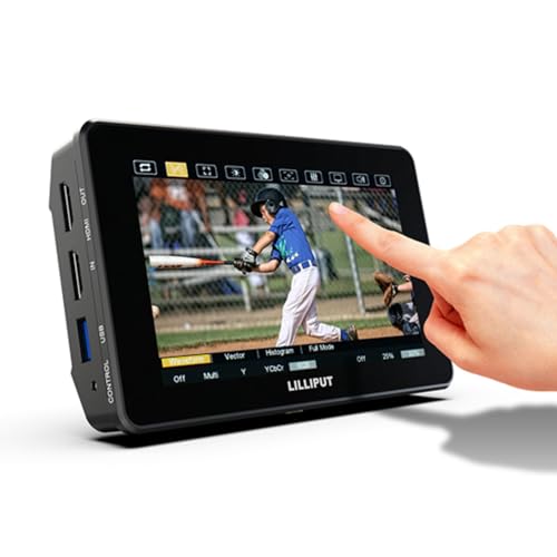 Lilliput HT5S 5,5 Zoll Kamera-Monitor mit hoher Helligkeit (2000 Nits, Touchscreen, Full HD 1920×1080, HDMI/SDI HDR 3D‑LUT) – tragbarer Field Monitor für DSLR, spiegellose Kameras, Camcorder von LILLIPUT