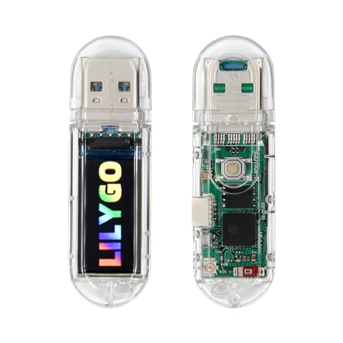 LILYGO T-Dongle-S3 ESP32-S3 TTGO Entwicklungsplatine mit Bildschirm-Dongle 0,95 Zoll ST7735 LCD-Display TF-Karte von LILYGO