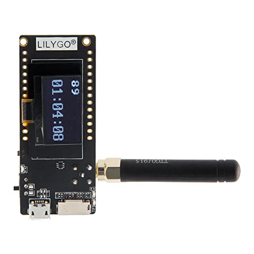 LILYGO TTGO Lora OLED 0,96 Zoll SD-Karte WiFi BLE Entwicklungsplatine ESP-32 Paxcounter Modul SMA Metering Passenger Flows (433 MHz) von LILYGO