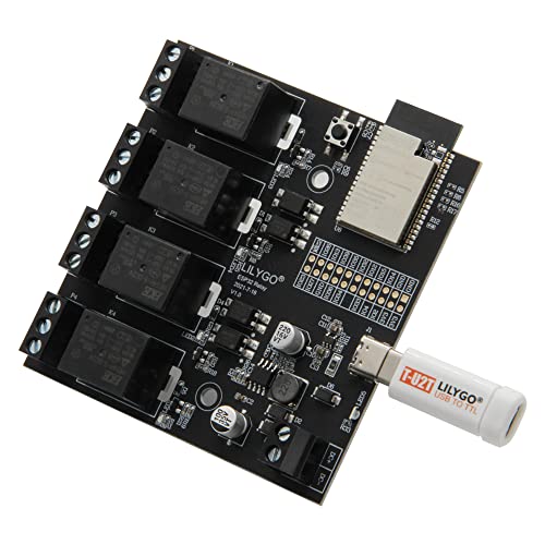 LILYGO TTGO T-Relay ESP32 Wireless Modul DC 5V 4 Gruppen Relay Development Board 4MB Flash WiFi BLE Fernbedienung (T-Relay T- U2T Kit) von LILYGO