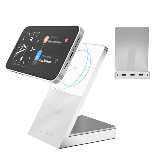 LIMETA 3 in 1 Magnetische Ladestation, 15W Wireless Induktive Ladestation, Schnelles Kabelloses Ladegerät, Wireless Charger Handy für iPhone 15/14/13/12 Pro Samsung Galaxy von LIMETA