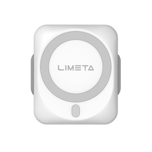 LIMETA EB25 Doppelseitige magnetische kabellose Powerbank - Sehbehinderter freundlicher Piepser - Kompatibel mit iPhone und Apple Watch - 7000mAh - APP Anschluss - Piepton Tracking-Funktion von LIMETA