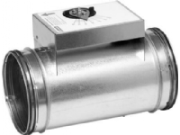 LINDAB Volumenstromregler DAU 125mm, 1-stufig mit Griff zur manuellen Luftmengeneinstellung. von LINDAB