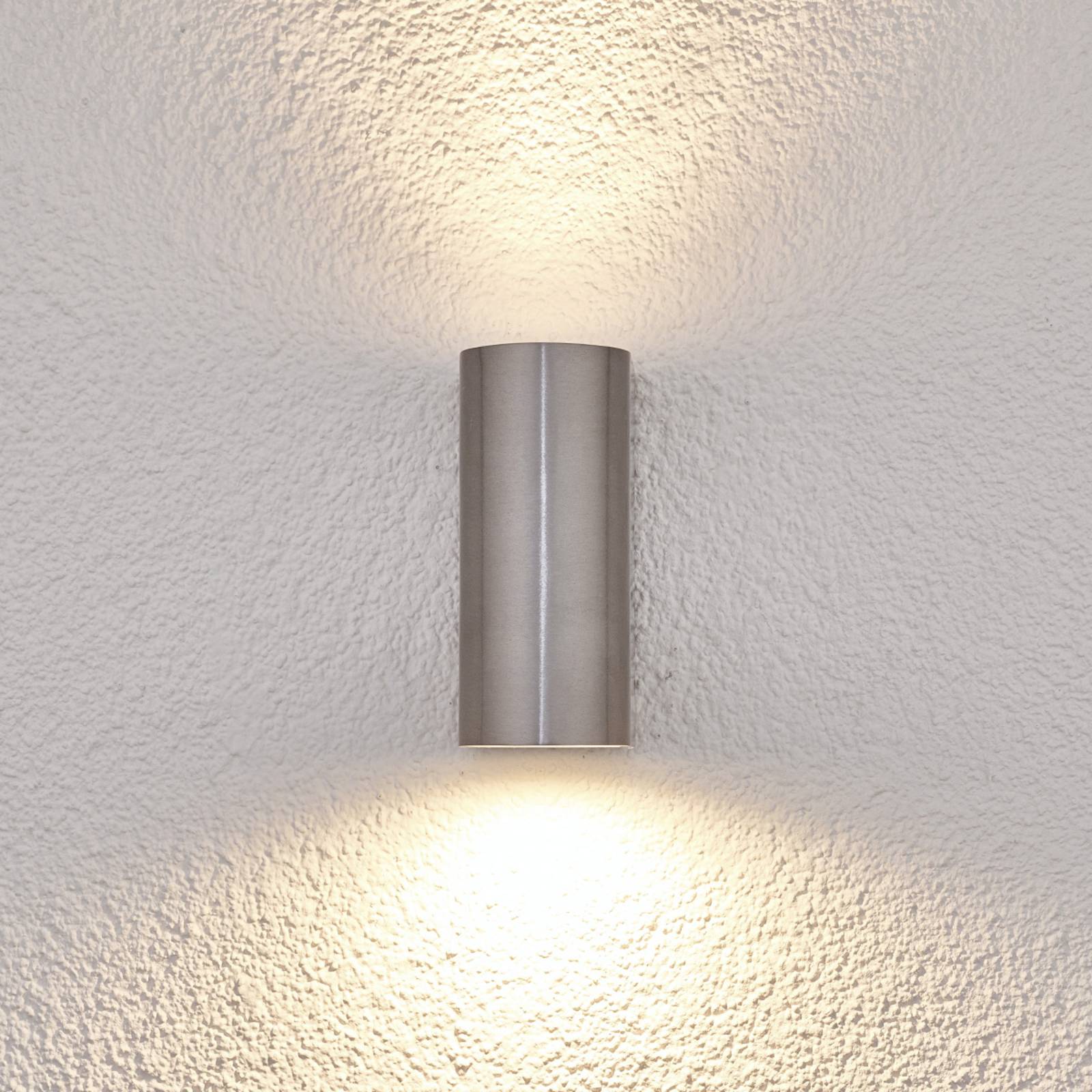 2-flammige Aluminium-Außenwandlampe Idris von LINDBY