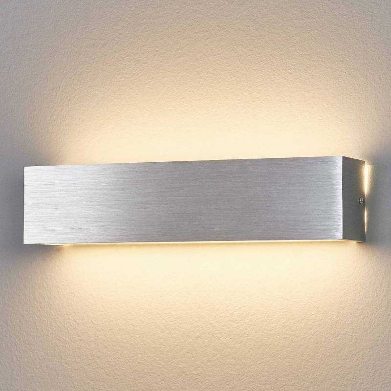 Lindby LED-Wandleuchte Ranik, 35 cm, alufarben, Metall von LINDBY
