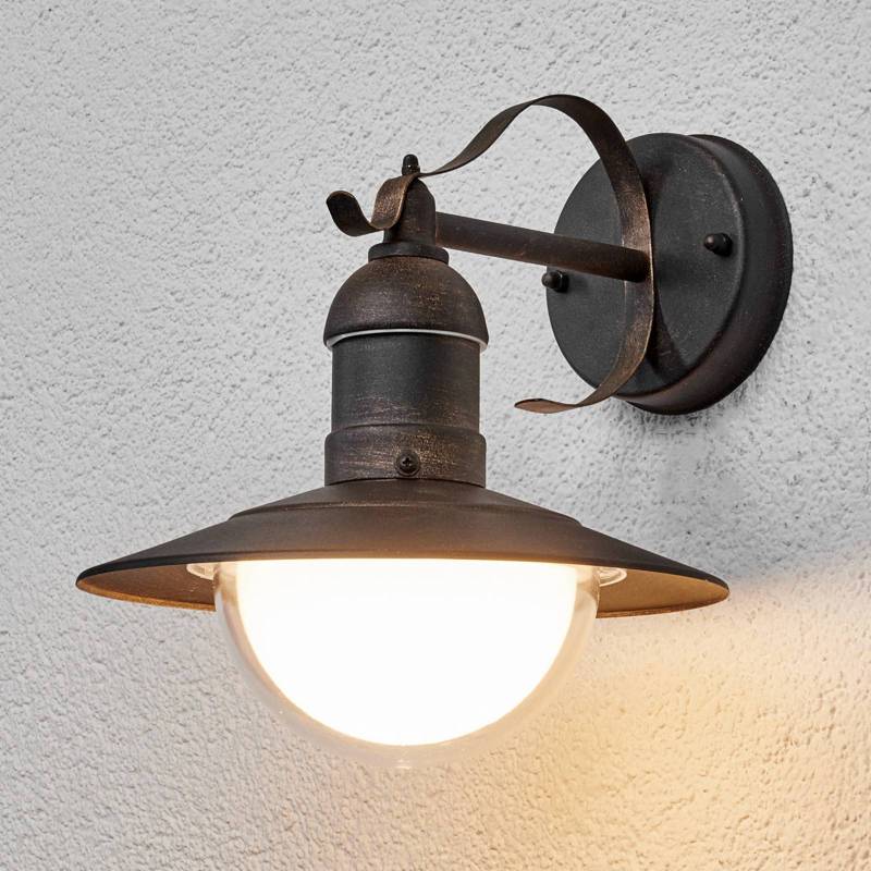 Lindby LED-Außenwandleuchte Clea, Breite 24 cm, Metall von LINDBY