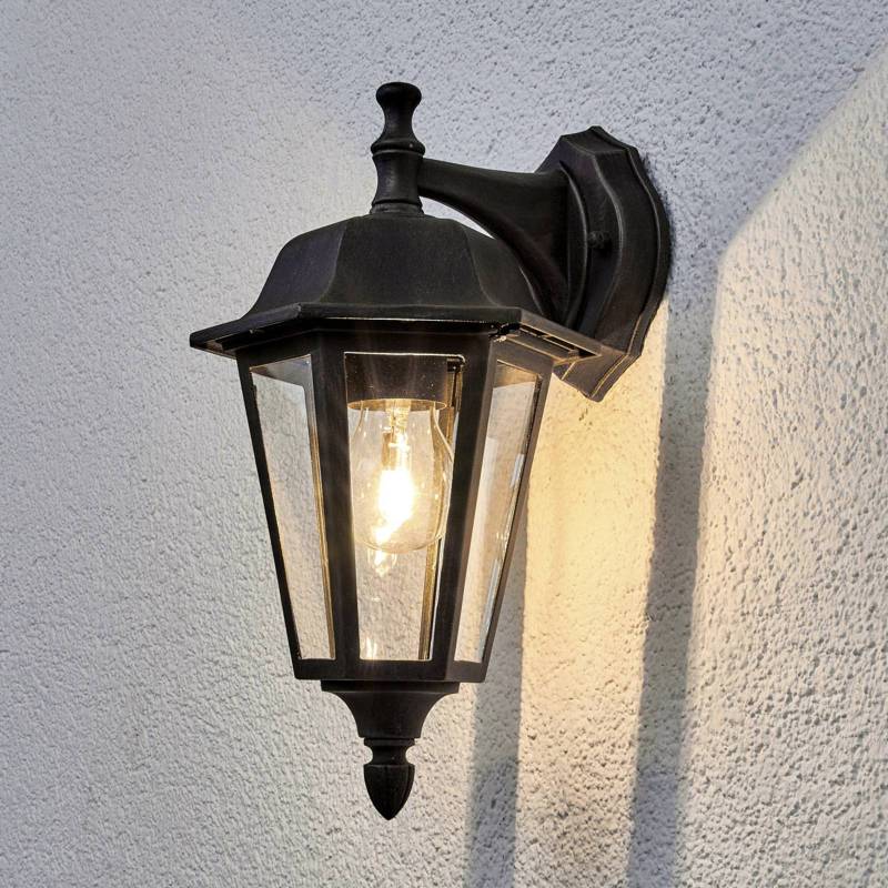 Lindby Außenwandleuchte Lamina, Fassung oben, Laterne, E27 von LINDBY