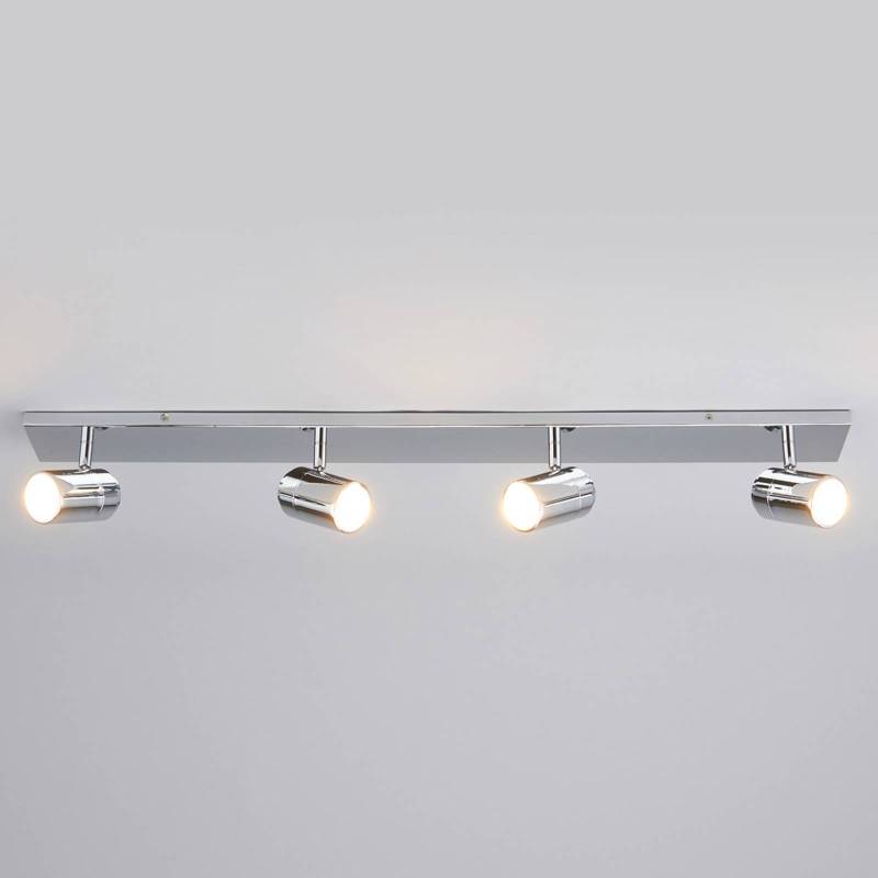 Lindby Bad-Deckenleuchte Dejan, 85cm, 4-flg., chrom, IP44 von LINDBY