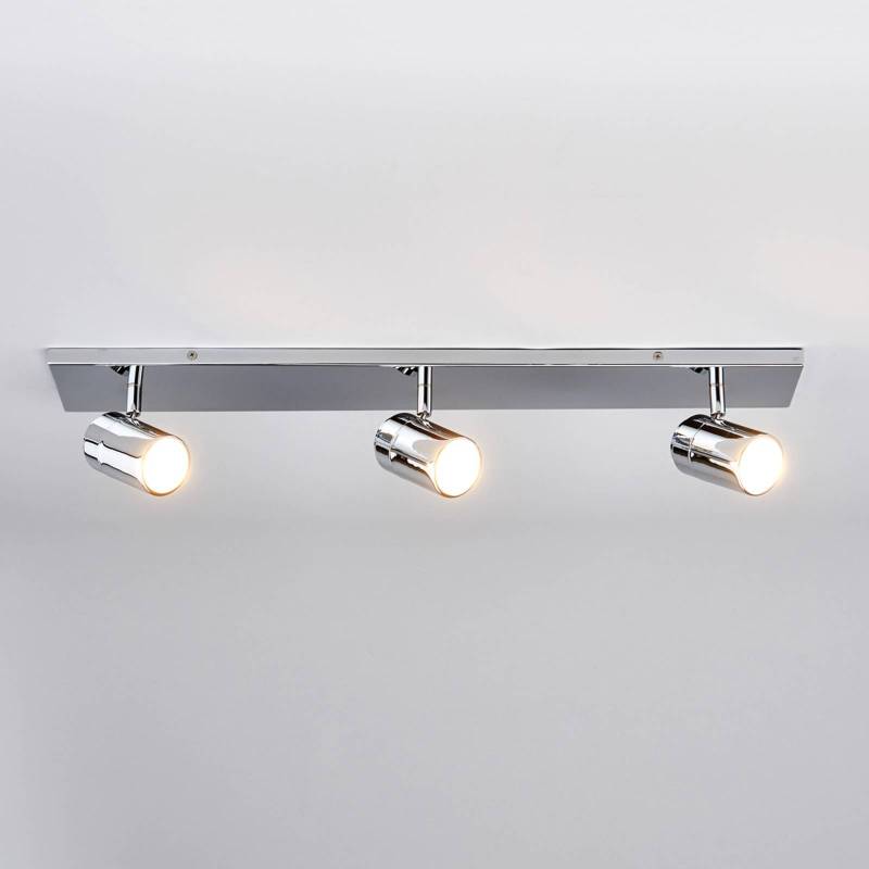 Lindby Bad-Deckenleuchte Dejan, 65 cm, 3-flg., chrom, IP44 von LINDBY
