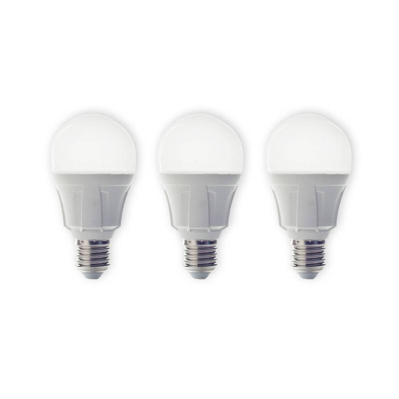 Lindby LED-Leuchtmittel, 3er-Set, E27, 8,5 W, matt, 3.000 K von LINDBY