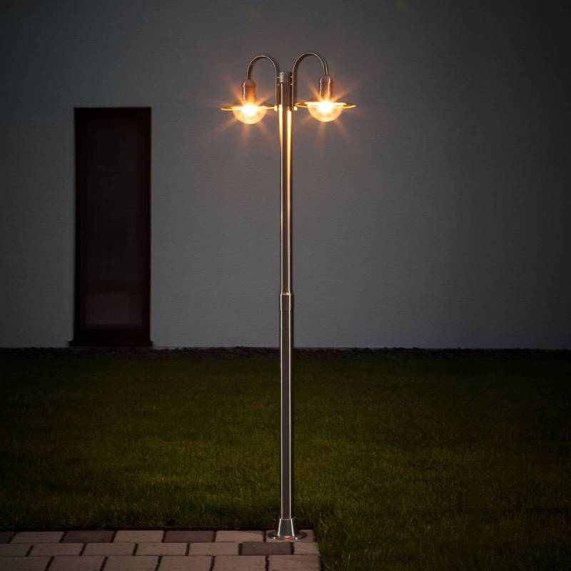 Lindby Außenleuchte Damion, 200 cm, 2-flammig, E27, IP44 von LINDBY