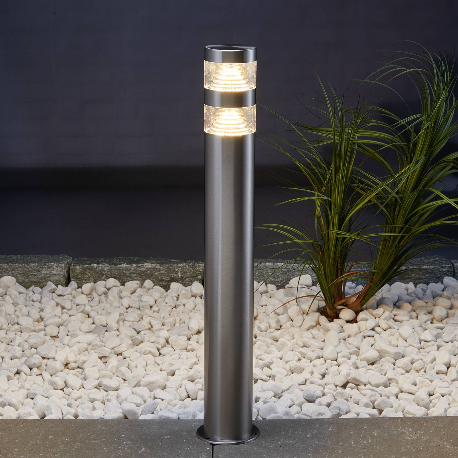 Lindby LED-Wegeleuchte Lanea, 60 cm, grau, Edelstahl, IP44 Lindby LED-Wegeleuchte Lanea, 60 cm, grau, Edelstahl, IP44 von LINDBY