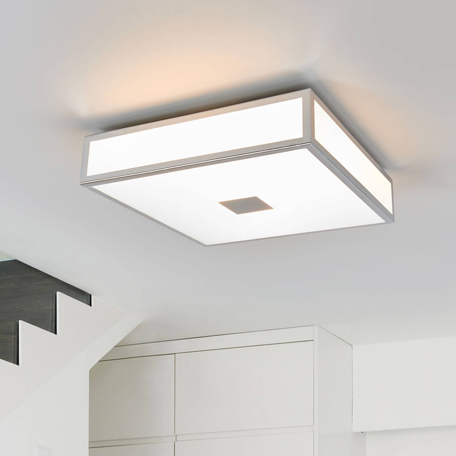 Lindby Bad-Deckenlampe Eniola, 30 cm, weiß/grau, IP44 Lindby Bad-Deckenlampe Eniola, 30 cm, weiß/grau, IP44 von LINDBY