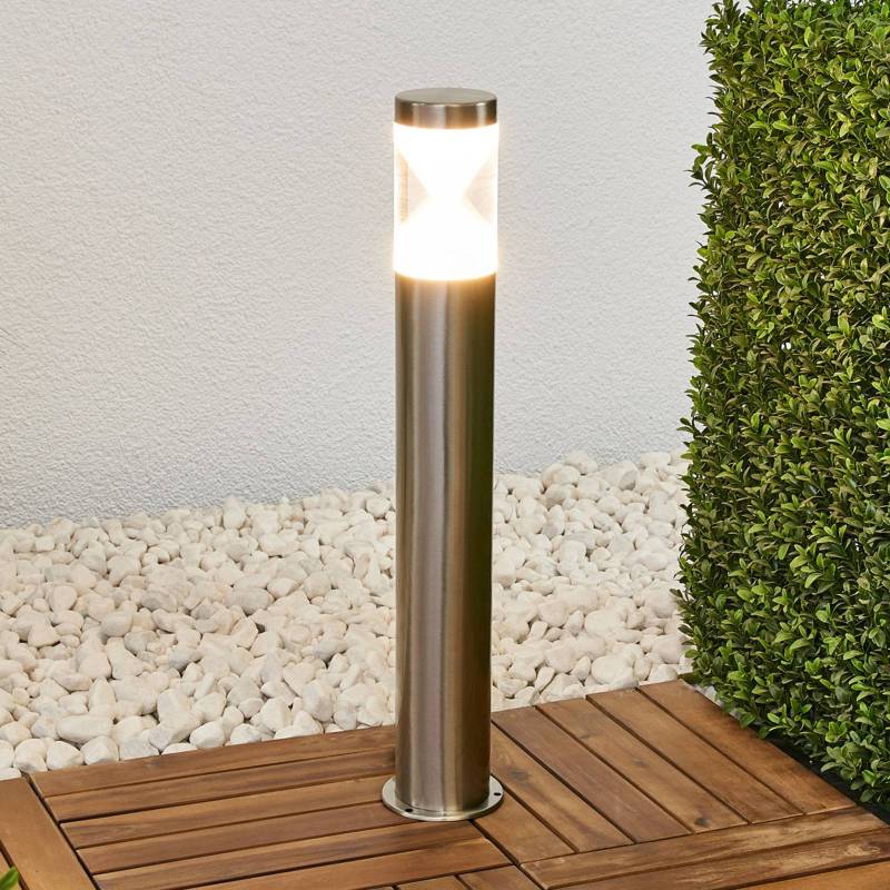 Lindby LED-Wegeleuchte Fabrizio, Höhe 56 cm, Edelstahl von LINDBY