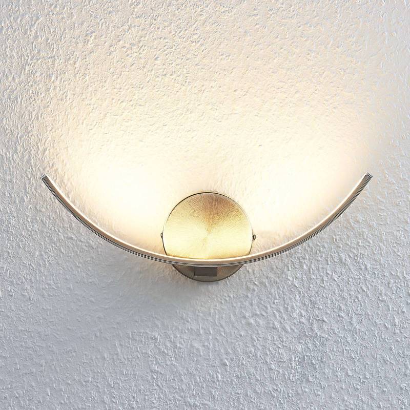 Lindby LED-Wandleuchte Iven, Breite 34 cm, nickel, 3.000 K von LINDBY