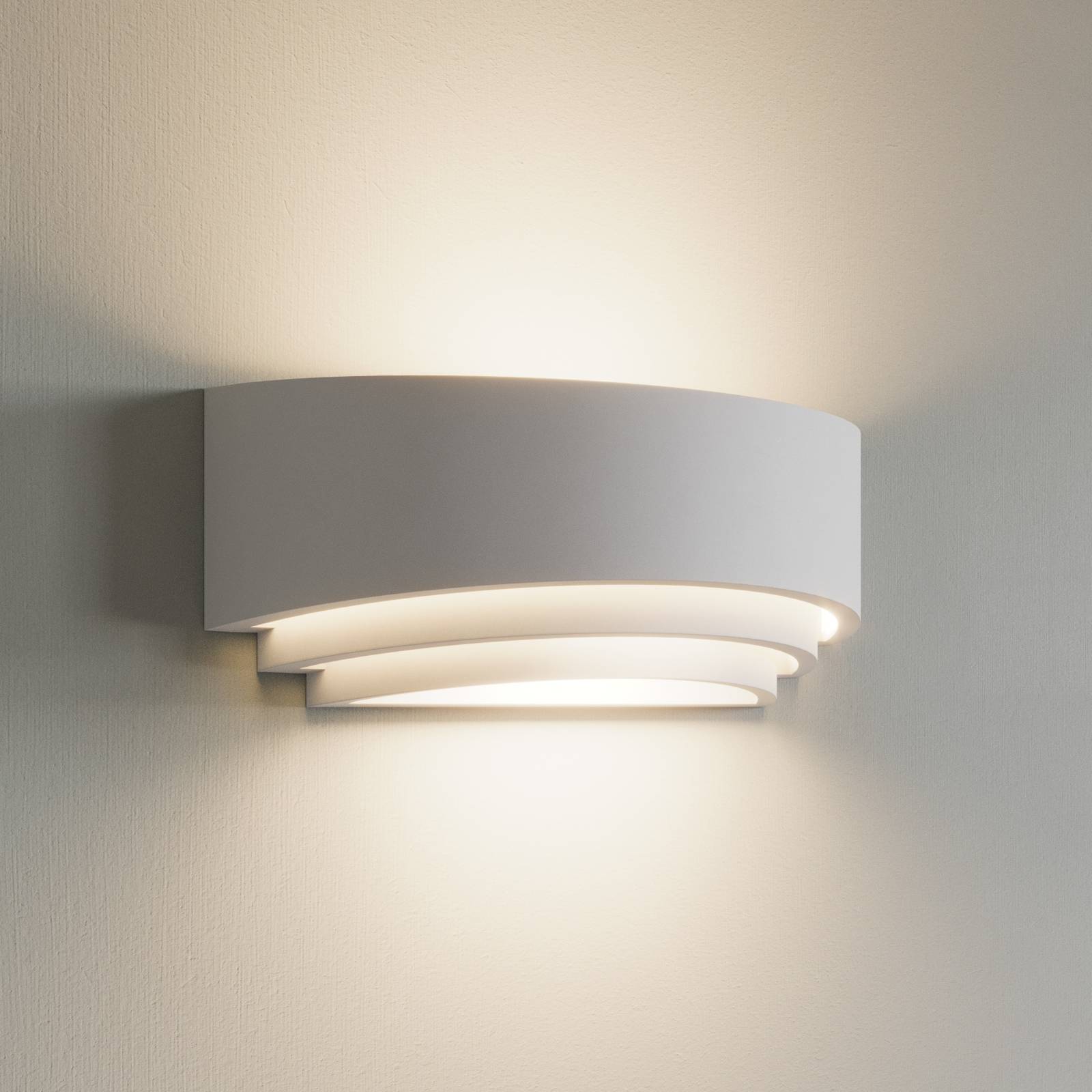 Lindby Wandlampe Lucien, weiß, Gips, bemalbar, up/down, E14 Lindby Wandlampe Lucien, weiß, Gips, bemalbar, up/down, E14 von LINDBY
